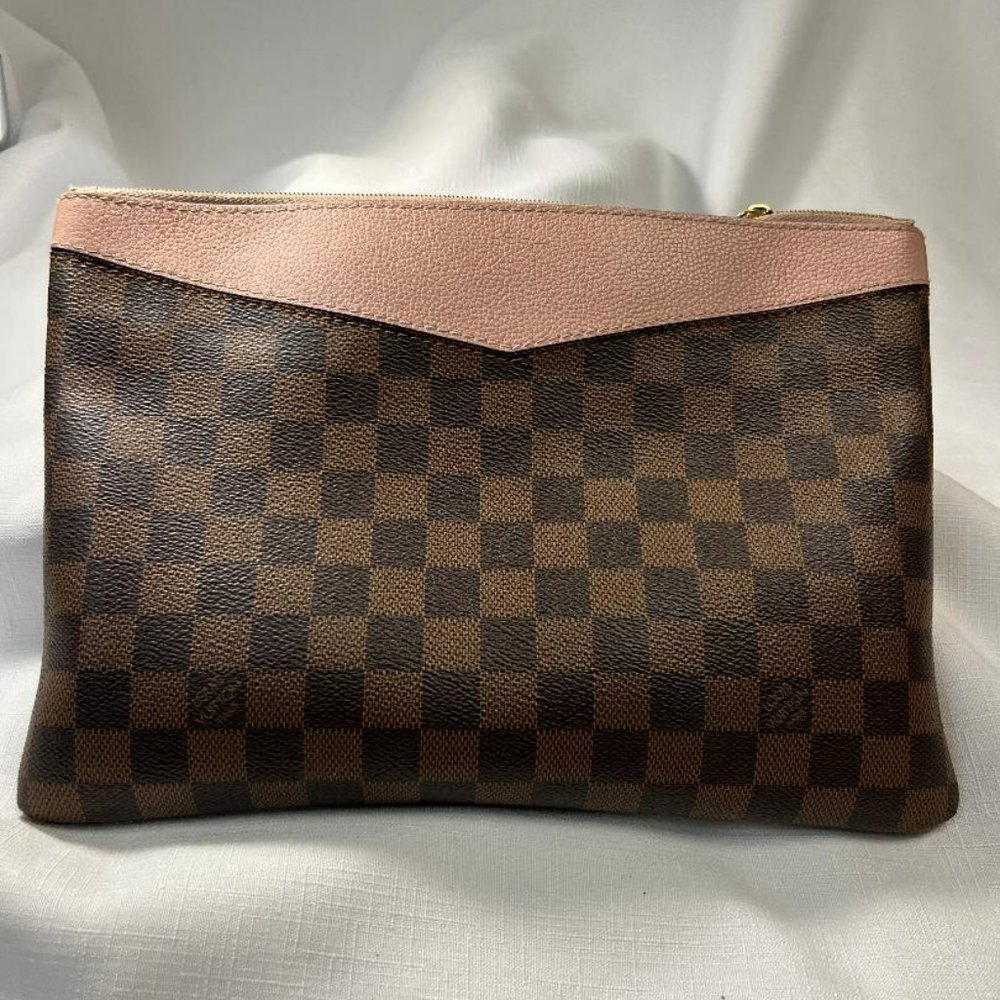 Daily Pouch Damier Ebene and Ballerina Pink